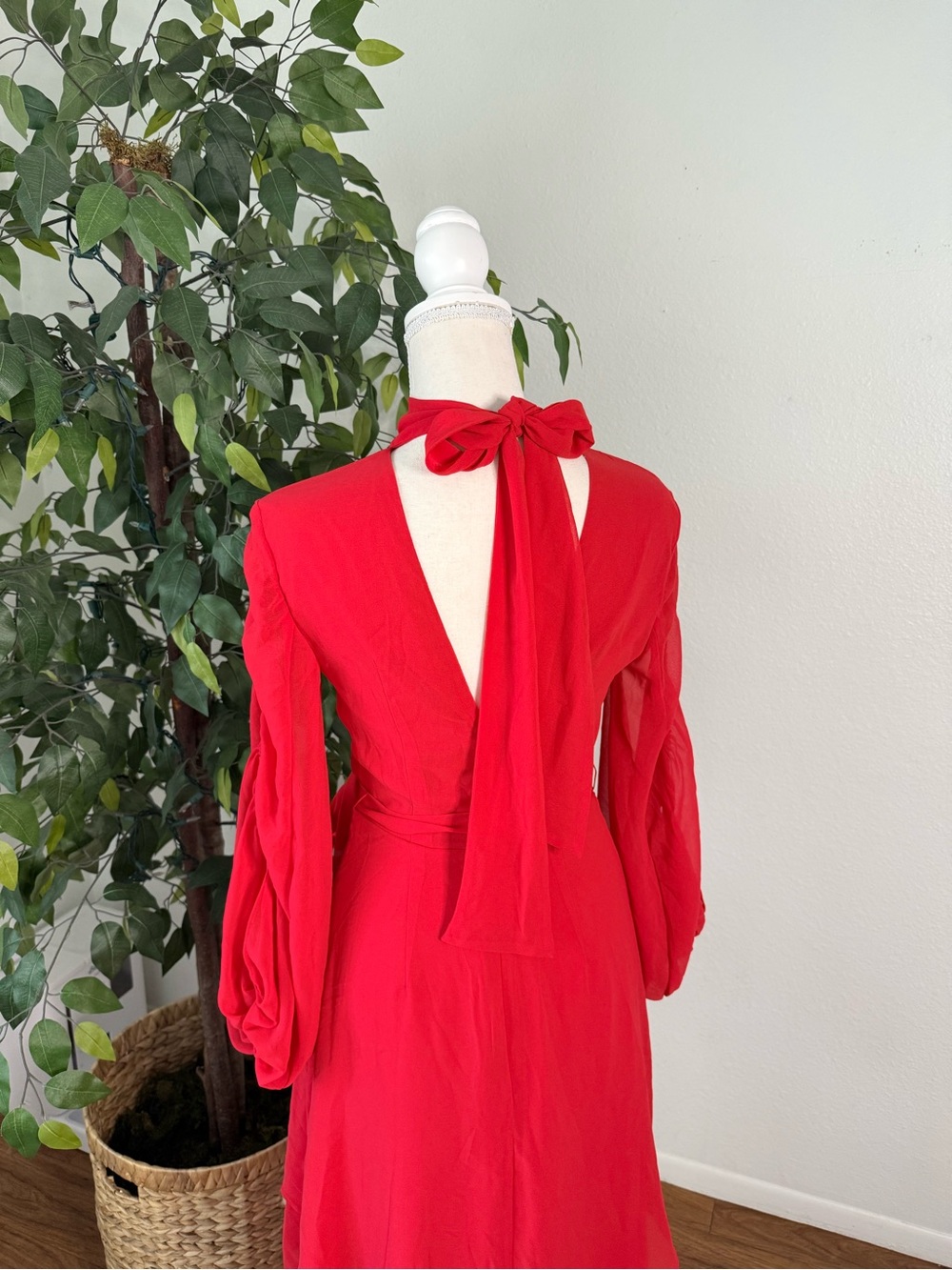 NWT REVOLVE C/MEO Collective Heart Breaker Maxi Dress Red Size XS - Picture 5 of 12